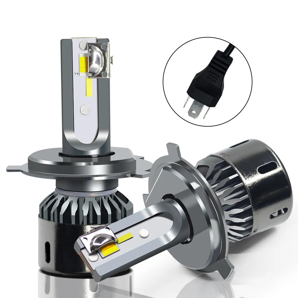 3-Color LED Headlight Bulbs – Ultra Bright Car Light Upgrade