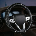 Diamond Leather Steering Wheel Cover – Universal Fit