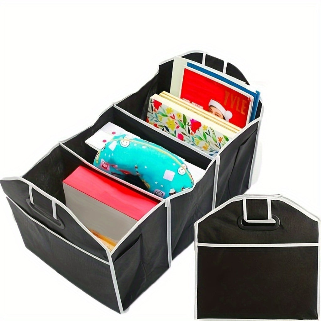 Foldable Car Trunk Organizer – Multi Compartment Storage