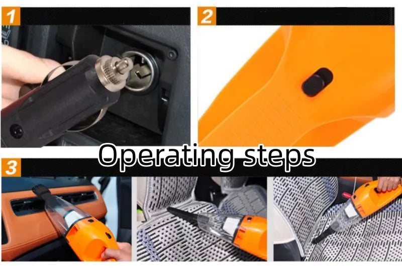 Portable Car Vacuum Cleaner – 120W Powerful Suction