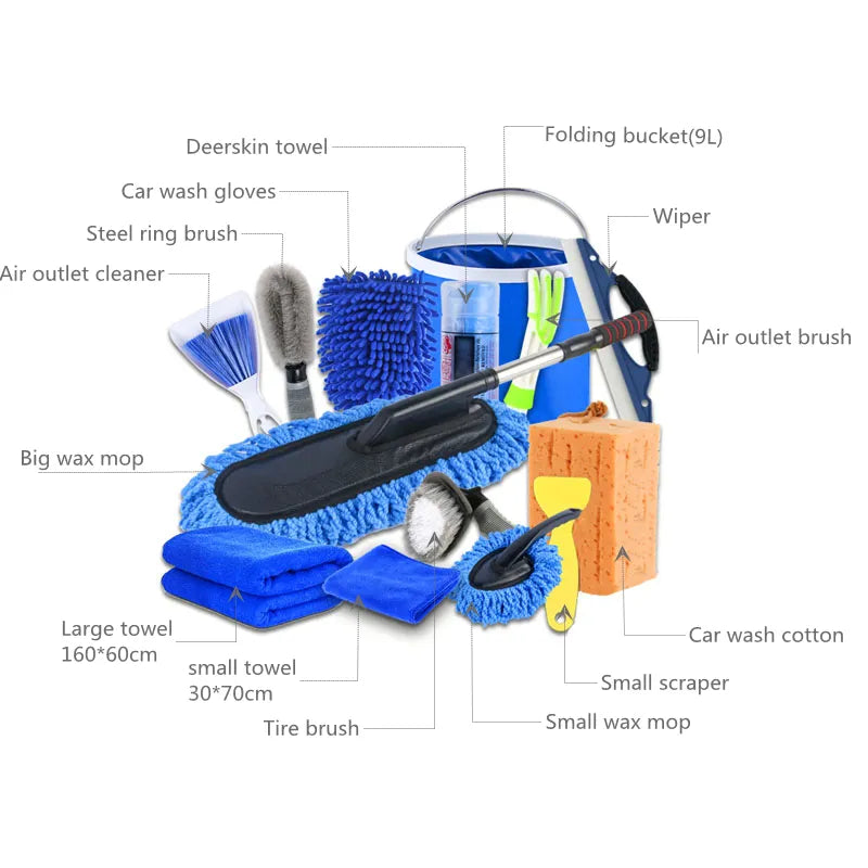 Complete Car Wash & Detailing Kit – Professional Cleaning Set